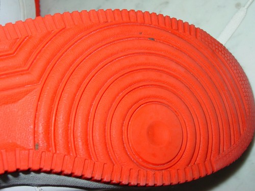 2010 Nike Air Force One White/Team Orange Low Basketball Shoes Size 12 - 第 11/12 張圖片