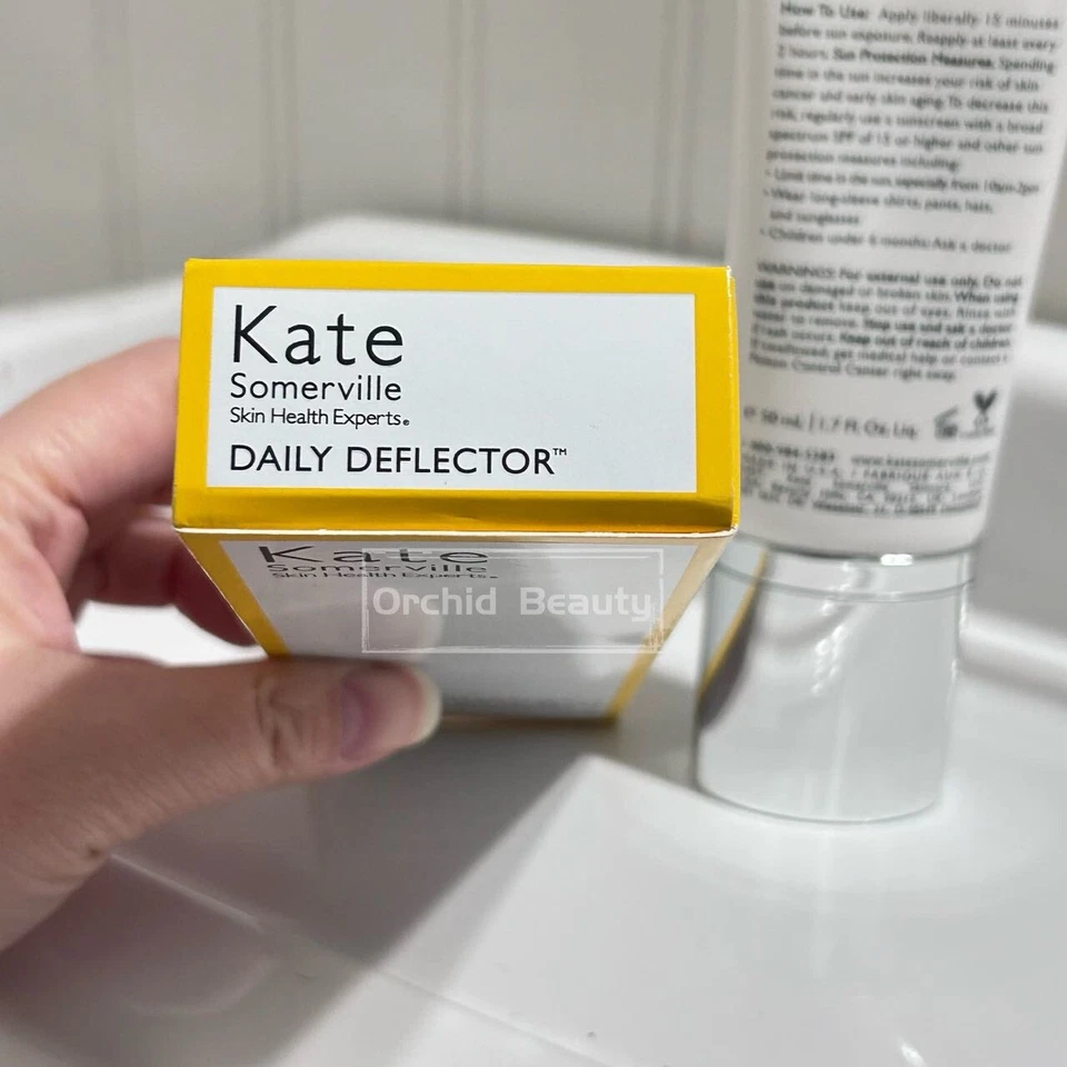 New Kate Somerville Daily Deflector Mineral Sunscreen SPF40 Full Size 50ml/1.7oz - Image 4 of 4