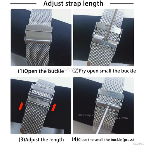 Stainless Steel Milanese Watch Strap 18–24mm Quick Release Mesh Bracelet UK - Picture 6 of 14