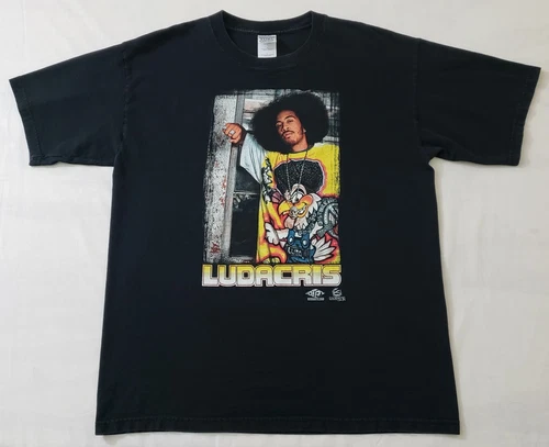 Ludacris Promo T-Shirt Sz Large Rap Tee Hip Ho 2000s vintage concert t-shirt, vintage, size L, single stitch, B+ condition