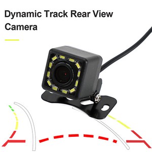 Trajectoire dynamique 12Led Vue arrière de voiture Backup inverse Parking caméra vue nocturne