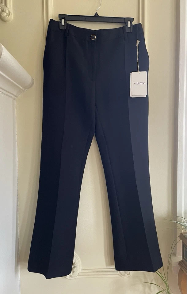 Pantalones de lana/seda Valentino