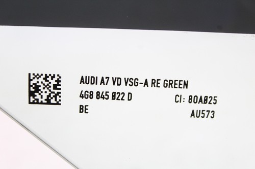 2012-2018 AUDI A7 S7 RS7 FRONT RIGHT PASS DOOR WINDOW GLASS PANEL OEM #10457 - Picture 11 of 11