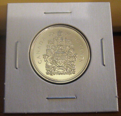 Canada 2006L Prooflike Half Dollar RCM Logo 50 Cent 2006-L PL Fifty Cents 2006