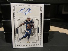 National Treasures Parallel Autograph Chargers Melvin Gordon 04/49  2016