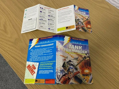 VIC 20 Tank Commander Clam Cassette Game - Rare Working -👽👾Retro Gift Idea👾👽 - Afbeelding 5 van 12