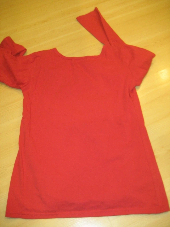 Niñas L 14 Rojo HAVENGIRL JOY NAVIDAD CAMISETA TÚNICA TOP Lentejuelas Tul Foto 3 de 4