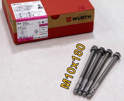 4-50x M10x90-180 heavy-duty anchor A4 stainless steel bolt anchor with building approval Würth - Picture 29 of 33