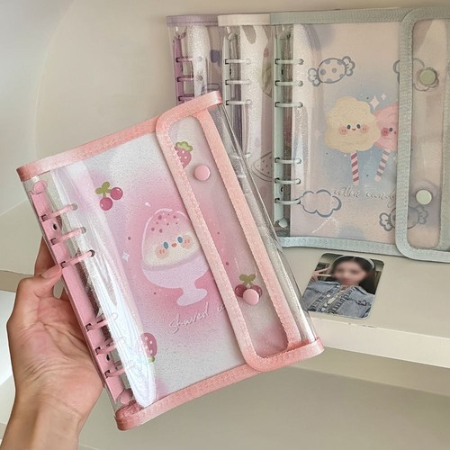 Loose Leaf Photo Card Holder 6 Ring Idol Picture Album Fashion Photo