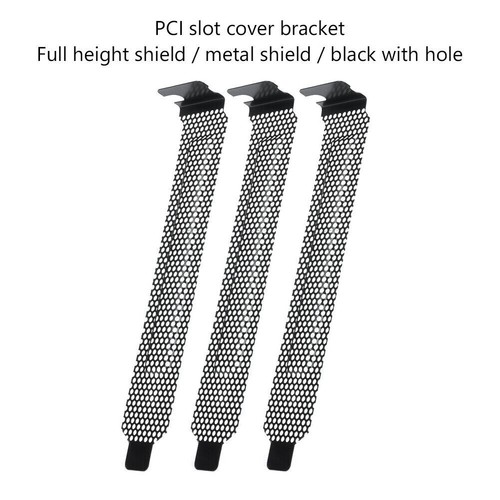 5Pcs Blanking Black Bracket Cover Plate PCI Slot Filter For PC Computer Case - Zdjęcie 3 z 9