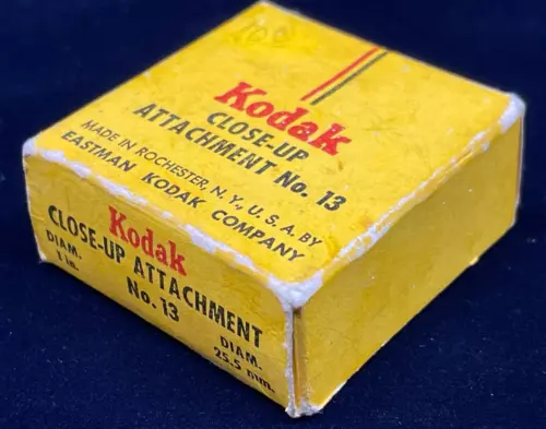 Vintage Kodak Close-Up Camera Attachment No. 13 with Original Box & Plastic Case