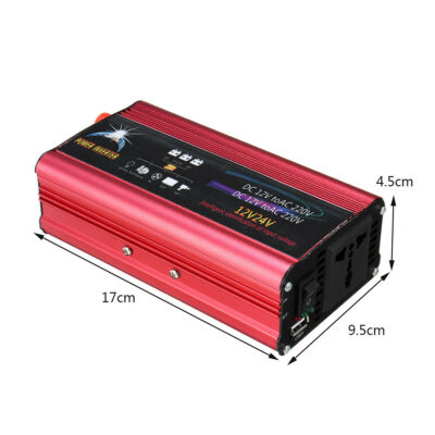 3000W Power Inverter DC 12V/24V to AC 220V Modified Sine