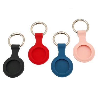 4er-Pack Silikon Hülle Für Apple AirTag Schlüsselanhänger Schutz Case Cover TD