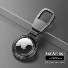 Magnetic Adsorption Case For Apple AirTag Metal Magnet Airtags Keychain Holder
