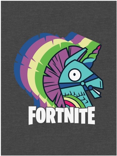 Boy S Xl 14 16 Fortnite Bash Unillama Gray Tee Shirt Horse Epic Games Cotton Ebay