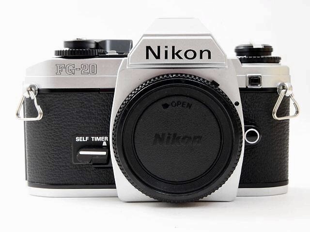 フィルムカメラ Nikon FG Silver Body Nikon FG-20 35mm SLR Film Camera Silver Body Full Frame