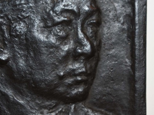 Antique Bronze Japanese Commemorative Plaque Nishina Yoshio Physicist Cosmic Ray - Picture 2 of 7