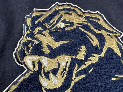Pitt Panthers Jeff Hamilton Chaqueta Bomber Universitaria Reversible XL Cuero Lana y2k - Imagen 7 de 10