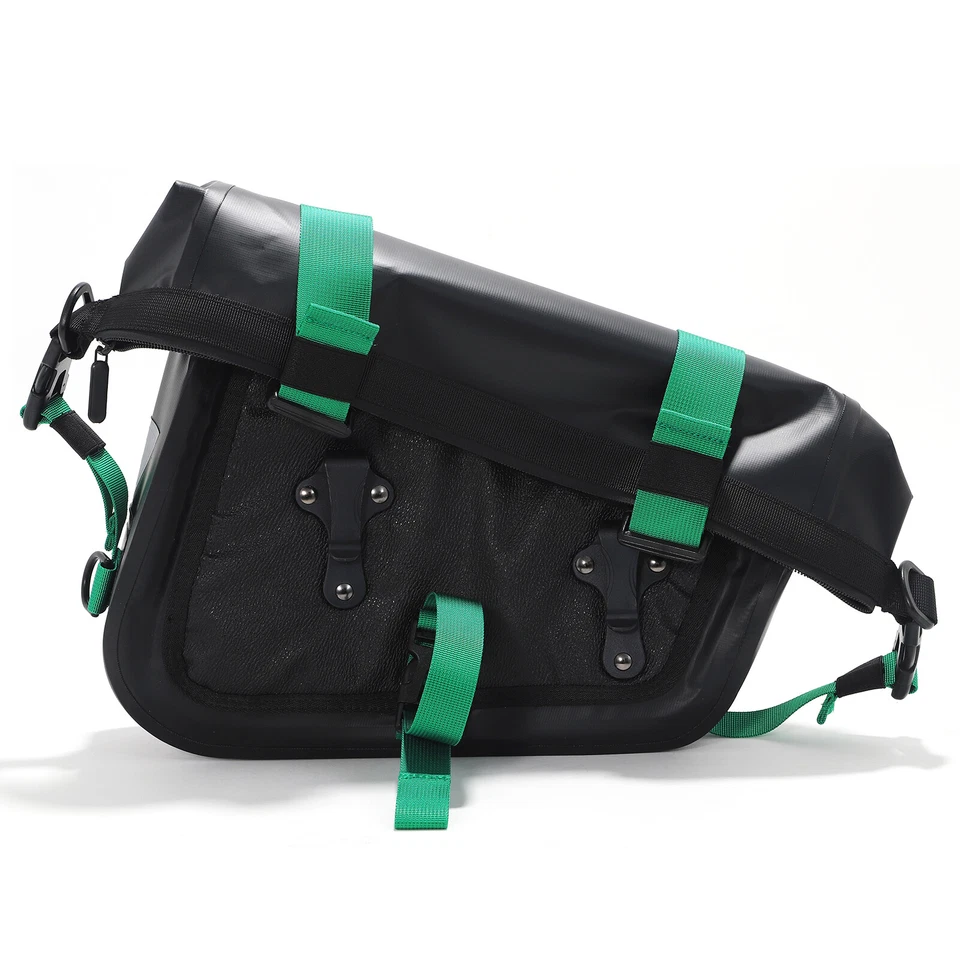 6.5L Universal Saddlebags Luggage Case For Honda For Suzuki For Yamaha Classic - Imagem 3 de 4