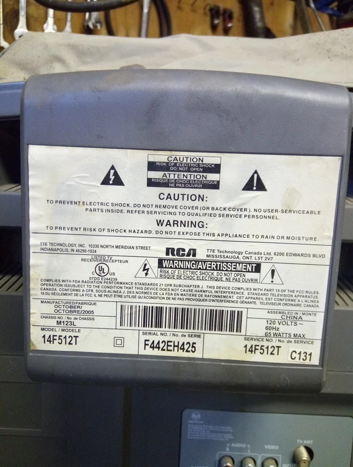 Retro Tv RCA True Flat 14" - Image 4 of 4