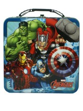 Avengers Mini Tin Lunchbox Carry All Tote Marvel Comics Iron Man New
