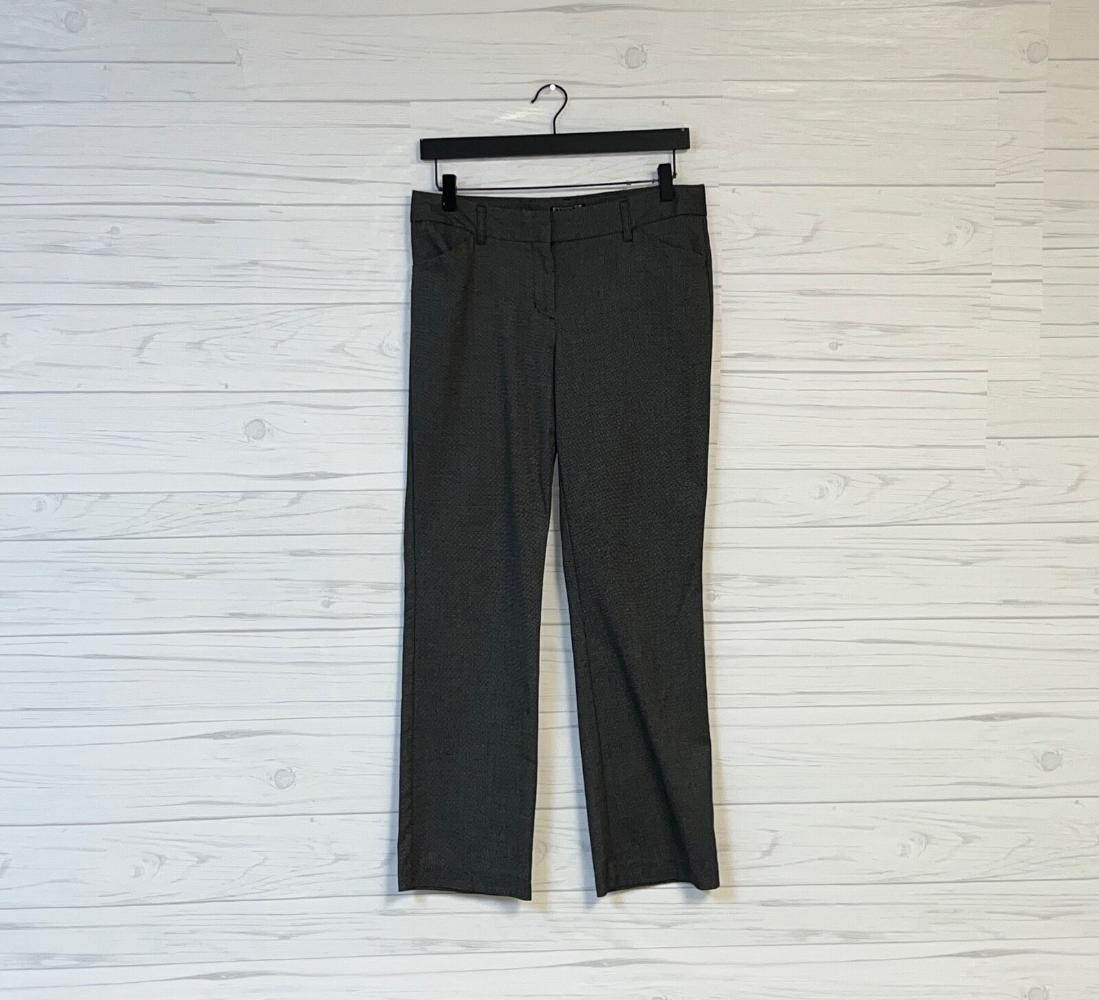 Express dress pants womens size 4 regular editor black bootcut slim stretch