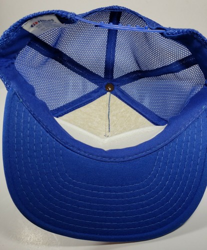 Vintage ORE IDA POTATOES Mesh Snapback Trucker Cap Hat foodway GBI blue USA - Afbeelding 3 van 5