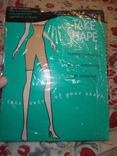 NIP Vtg JCPenney Black Take Shape Long Leg High Waist Panty Panties Girdle Sz 2