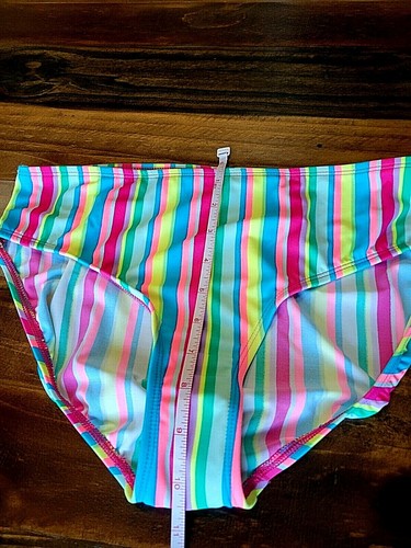 Lands' End NEU Bikinihose Regenbogen Streifen Mädchen Gr. 16 - Bild 5 von 7