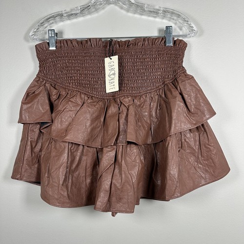 Ash Brown Elastic Back Waist Skort