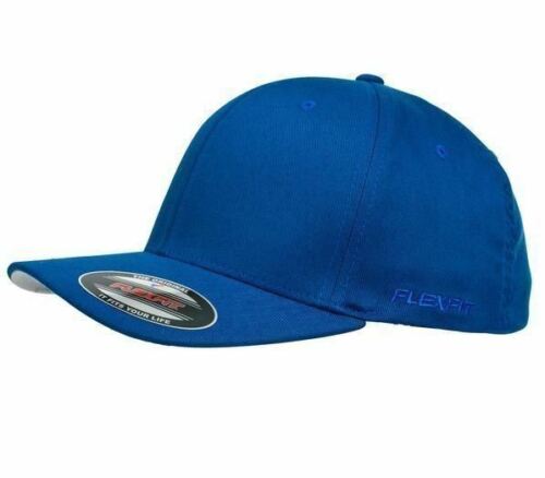  FLEXFIT PERMA CURVE CAP ROYAL 6277 NEW FLEX FIT CAP AUST HAT HATS CAPS - Picture 1 of 2