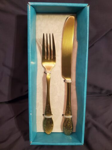 Pioneer Woman Gold Mazie Edelstahl 5-teiliges Besteck oder 4-teiliges Servierset - Bild 2 von 11