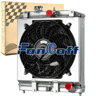 1290 3 Row Radiator+Shroud Fan For 92-2000 Honda Civic EK EG SOL Integra DB DC.