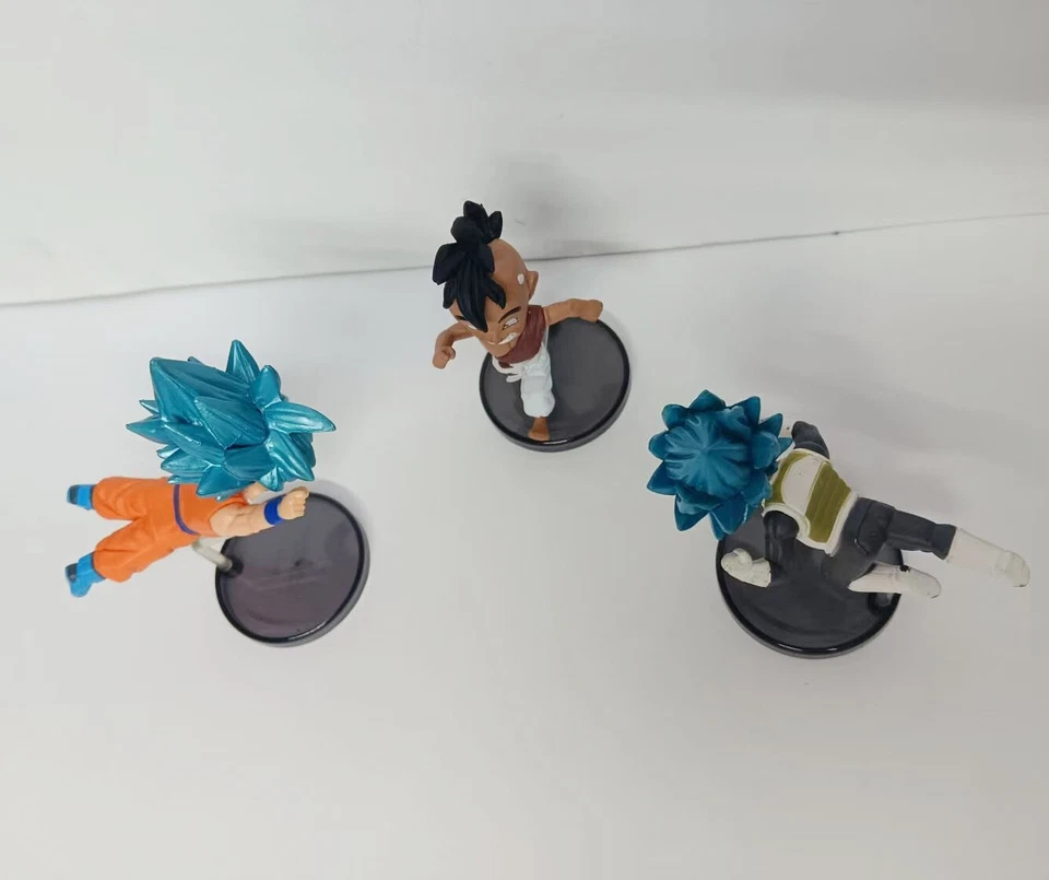 Lote de 3 Dragonball Z World DBZ goku uub vegeta pvc estatua figura 3" #d2 Foto 4 de 4