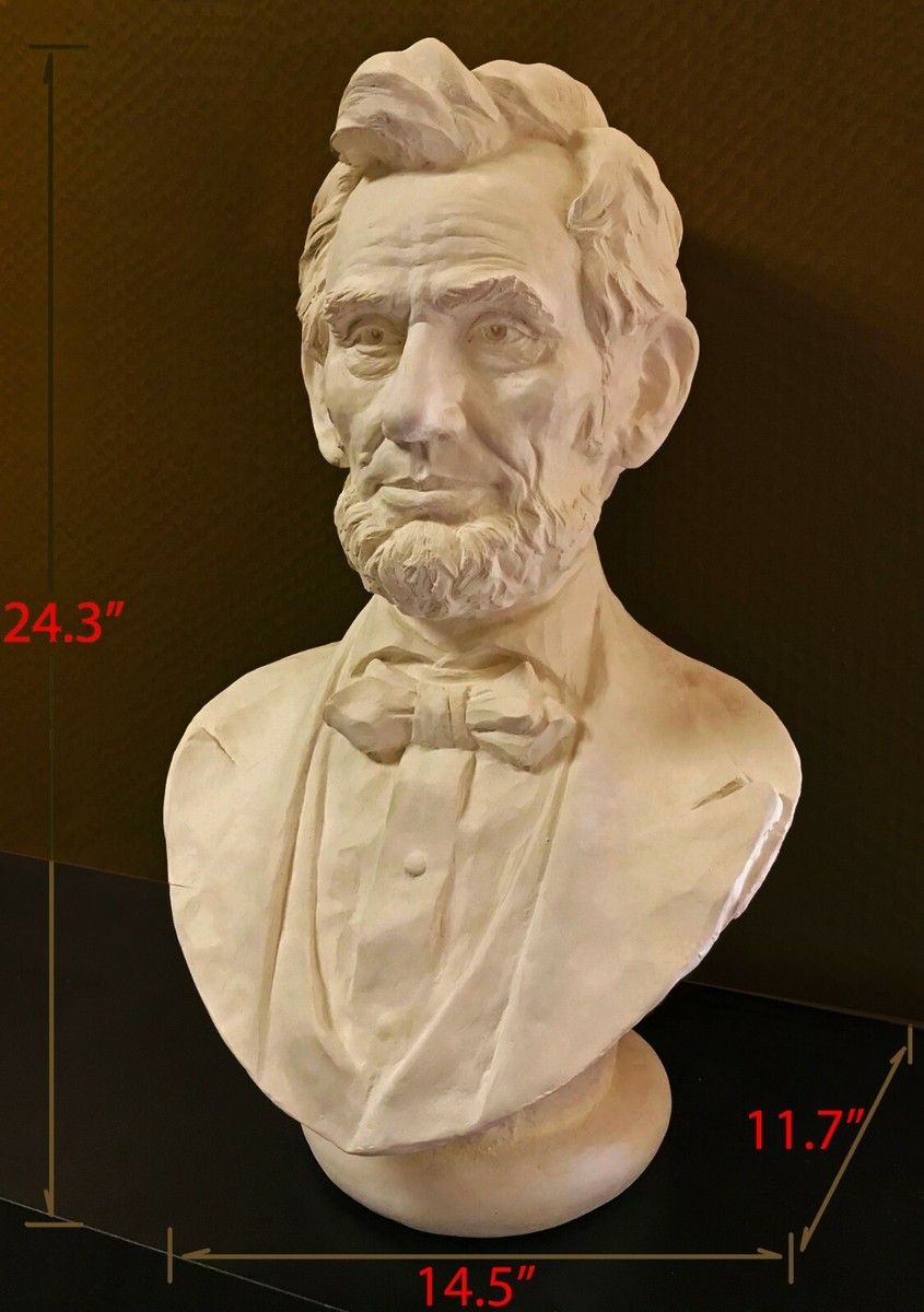 Abraham Lincoln 16th U.S. President Big Bust Sculpture