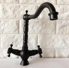Black Oil Rubbed Brass 360 Swivel Kitchen Sink Faucet Bathroom Basin Taps 2nf361