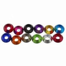 M2 M2.5 M3 M4 Aluminum Alloy Cone Cup Head Washers Fit for Bolts & Screws 
