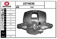 Bremssattel für Fiat Bravo II Stilo Kombi Tipo Alfa Mito Lancia Delta ab 01->