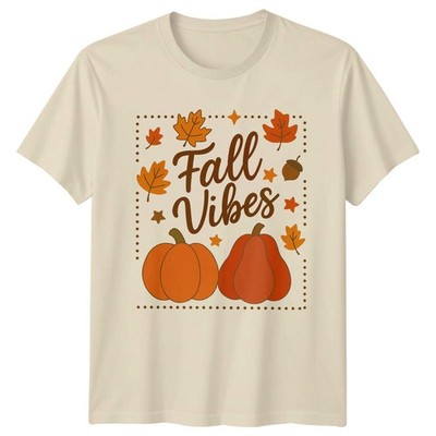 Herbst Vibes T-Shirt Herbst Kürbis Ernte Geschenk für Sie und Ihn