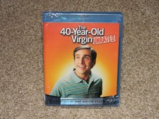 The 40 Year Old Virgin Blu ray Disc, 2005, Both R and Unrated Versions NEW