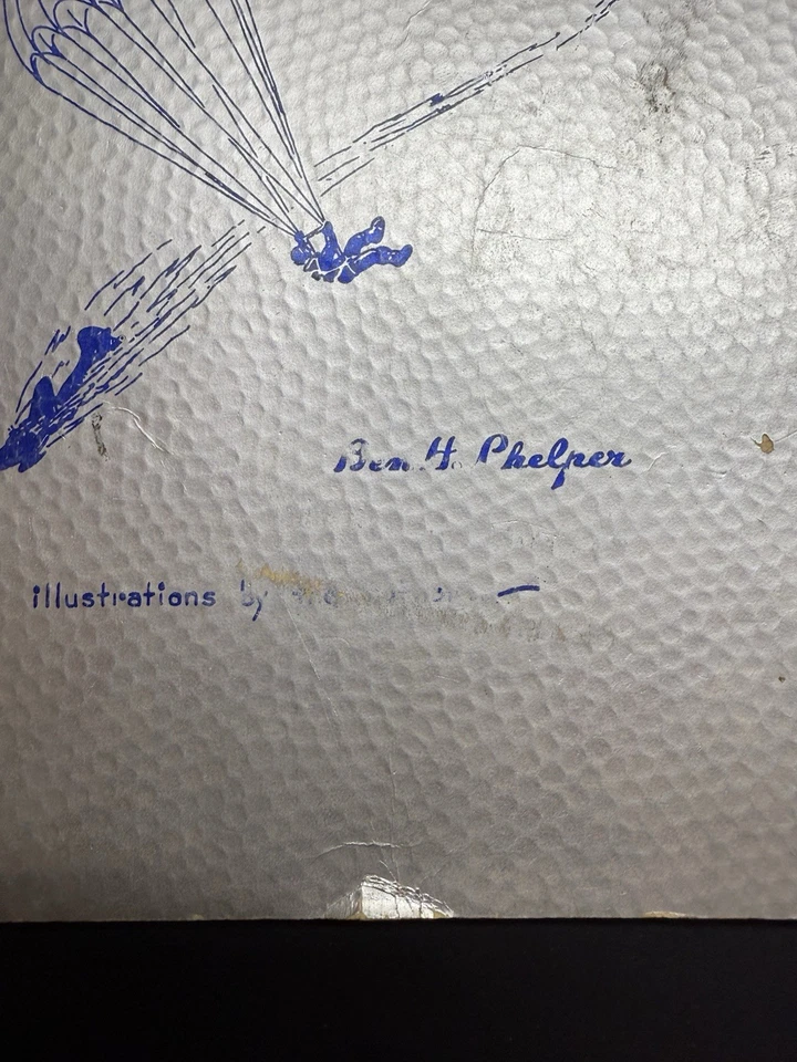 Derribado por Ben H. Phelper. Aviador estadounidense derribado durante la Segunda Guerra Mundial autor firmado. Segunda Guerra Mundial Foto 3 de 4