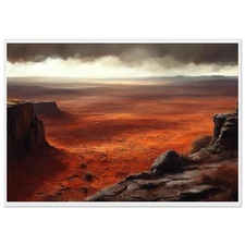 Antelope Canyon Abstract Art Poster - Desert Rock Formation Photography