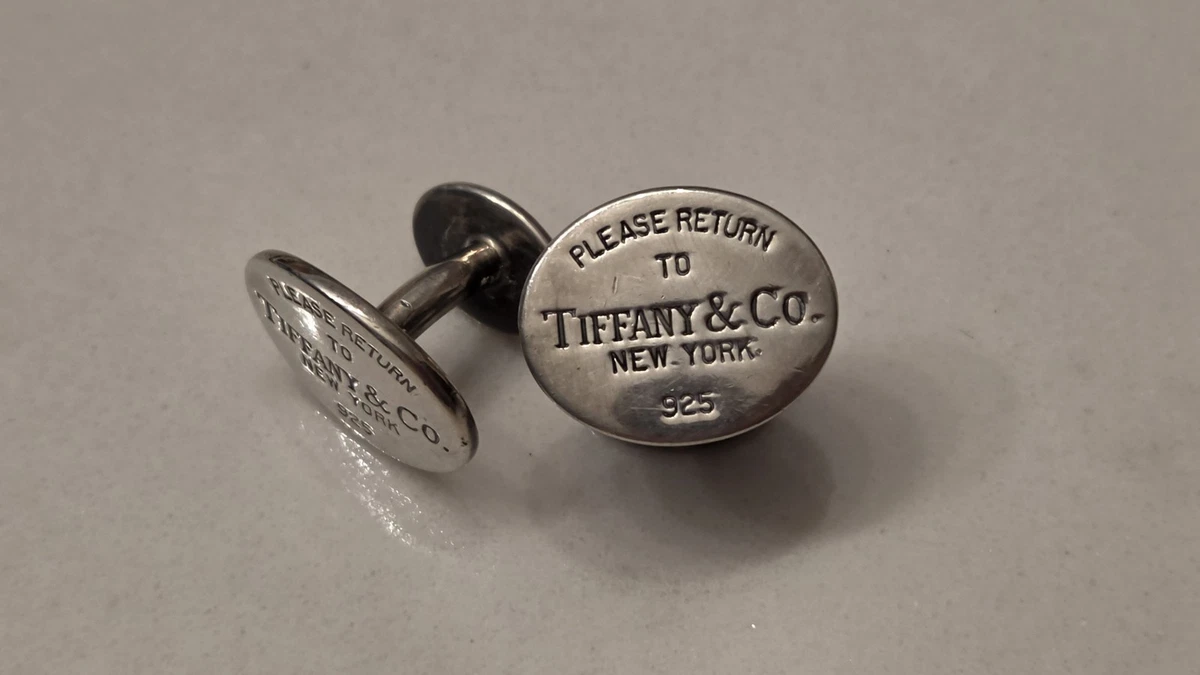 25+ Tiffany & Co. Sterling Silver Cufflinks for Men for sale