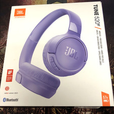 JBL Tune 520 BT Headphones PURPLE Wireless Foldable Bluetooth Pure Bass NEW