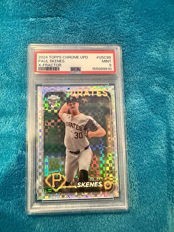 2024 Topps Chrome Update Series - Paul Skenes #USC88 X-Fractor (RC) PSA 9