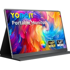 Yodoit Portable Monitor For Laptop 15.6 19201080 Travel Screen Fhd Ips Display