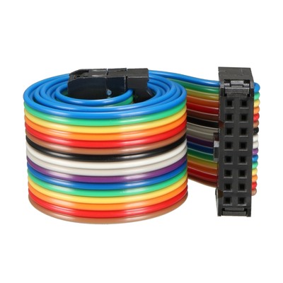 Ribbon Cable IDC Rainbow with F/F C Type, [for Displayed Projects] - 20'' 40 Pins