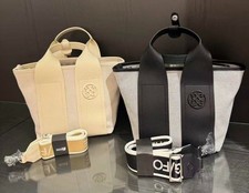 G/FORE Women's 2way Cart Golf Bag Shoulder Bag Color Black Beige - Brand New