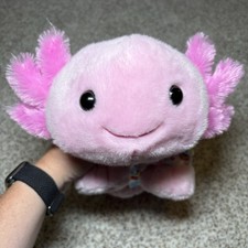 BUILD A BEAR Online Exclusive Pink AXOLOTL Stuffed Animal Toy BAB 19" w/ PJS