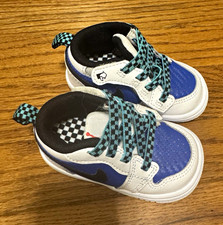Jordan 1 Low Alt SE TD Toddler Sneaker US 4C White/Blue/Black FQ8710-100